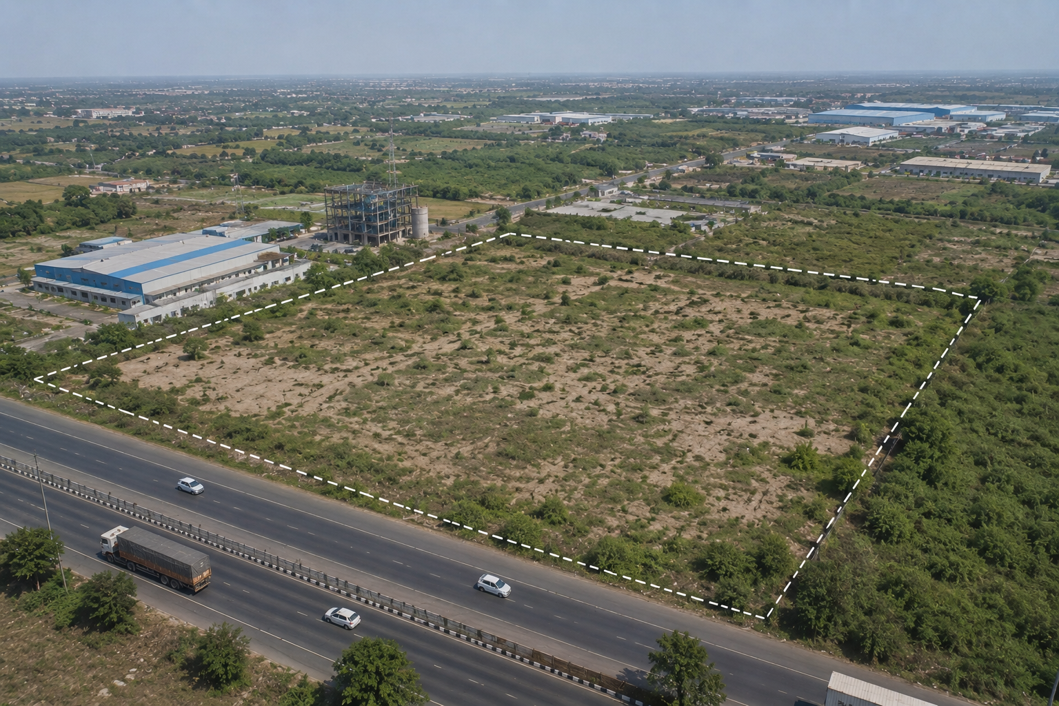 Premium Industrial Land For Sale in Western UP Industrial Corridor โ Highway Front Logistics Opportunity