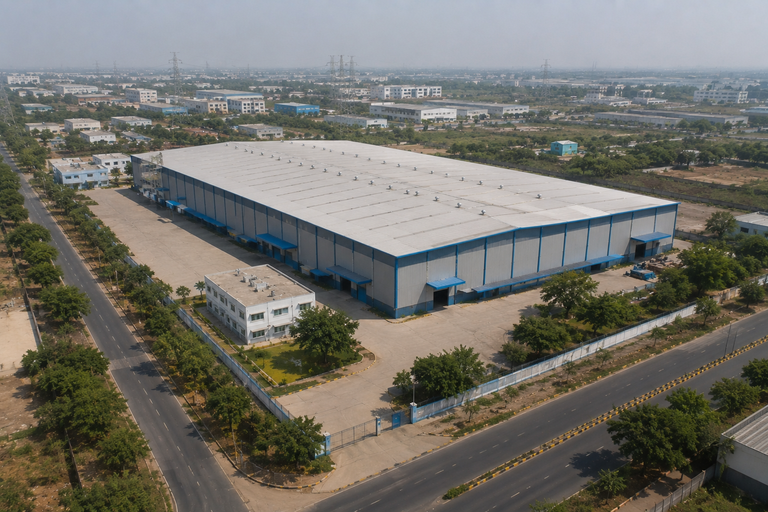 Industrial Plot With Ready Shed For Sale / Lease in Eco-1 Extension Greater Noida – 3 Acre Manufacturing & Warehouse Asset