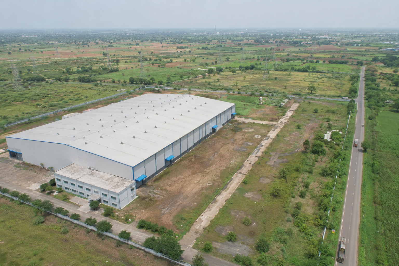 18.75 Acre Industrial Land With Ready Warehouse For Sale in Butibori Nagpur β VIP Zone Industrial Asset