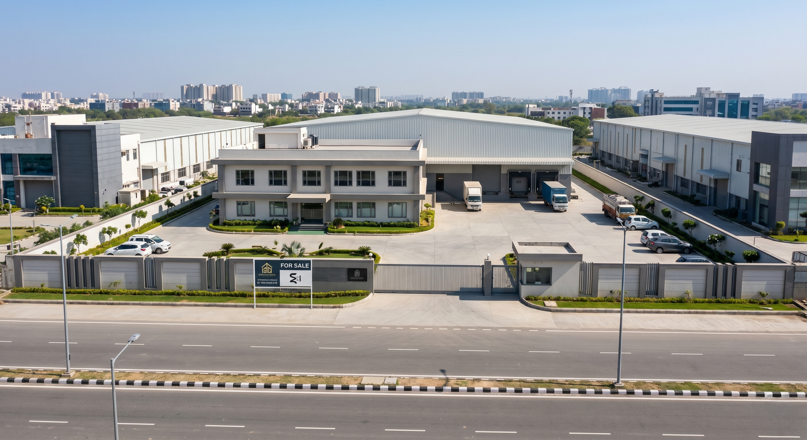 Prime Industrial Land with Existing Structure For Sale in Sector 140A Noida – Premium Industrial & Corporate Development Asset