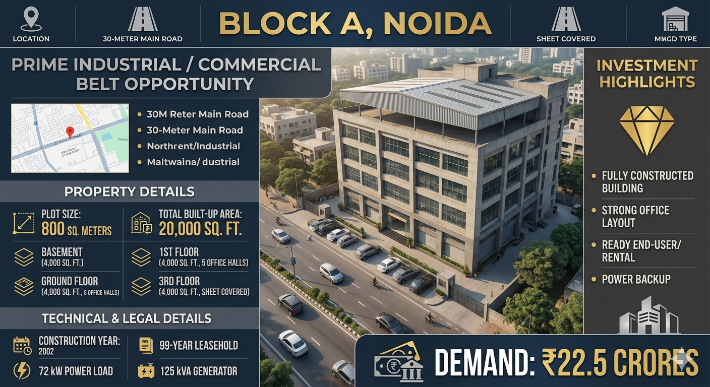 Industrial Property for Sale – Block A, Noida 