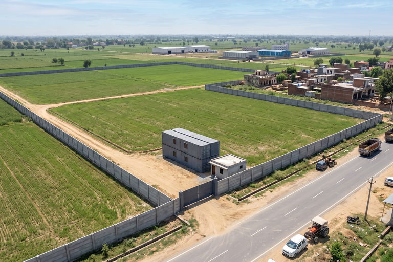 Premium 13.5 Acre Industrial Land For Sale in Rewari – Main Road Front Industrial Corridor Opportunity