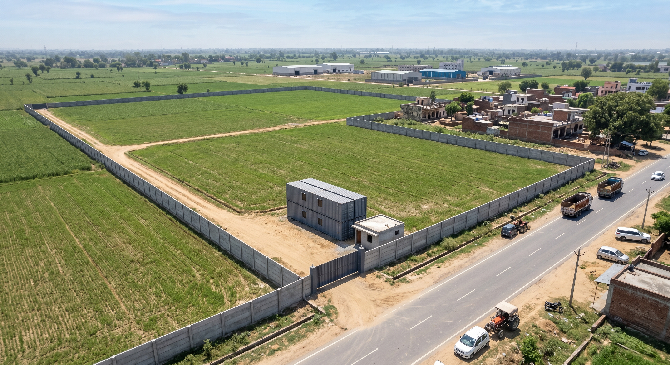 Premium 13.5 Acre Industrial Land For Sale in Rewari – Main Road Front Industrial Corridor Opportunity