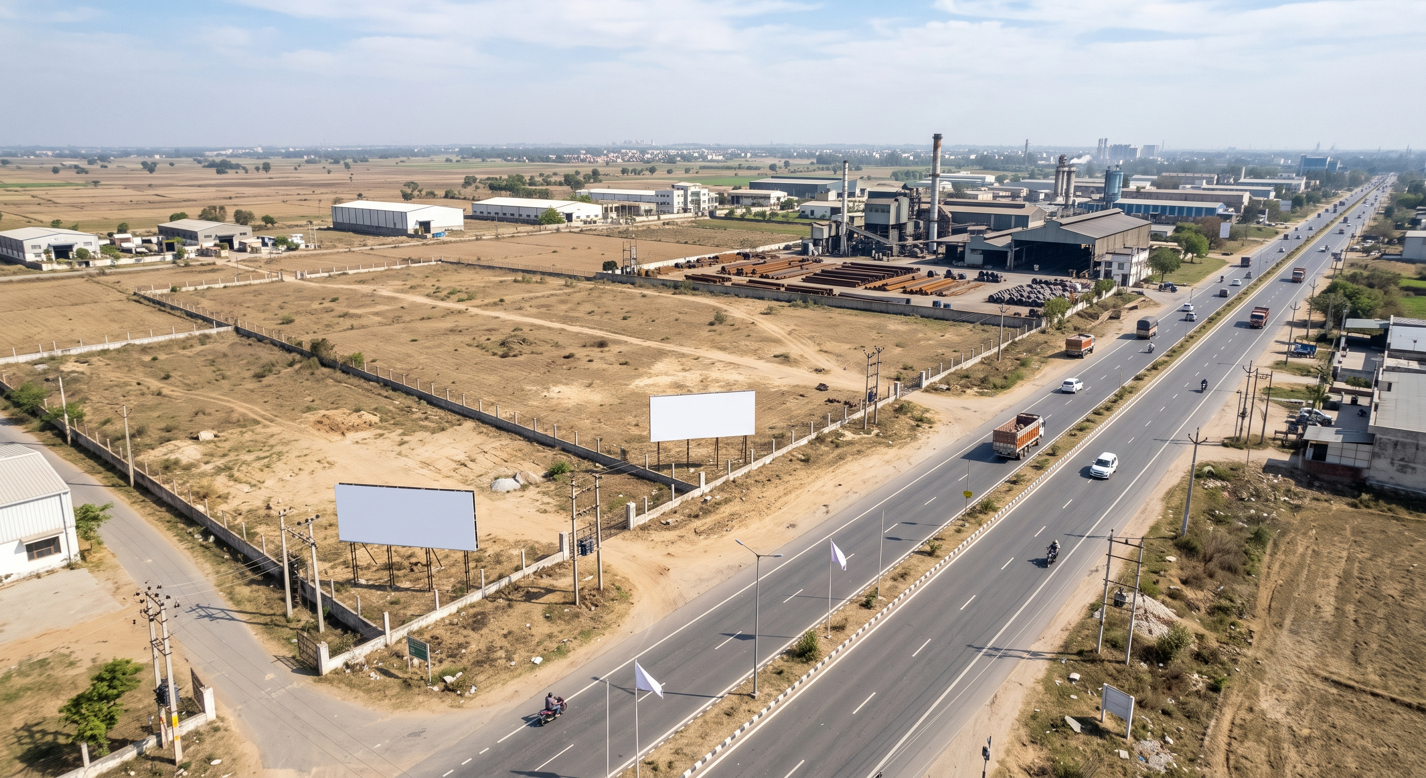 23 Acres Commercial Land for Sale on Ambala–Shahzadpur Road