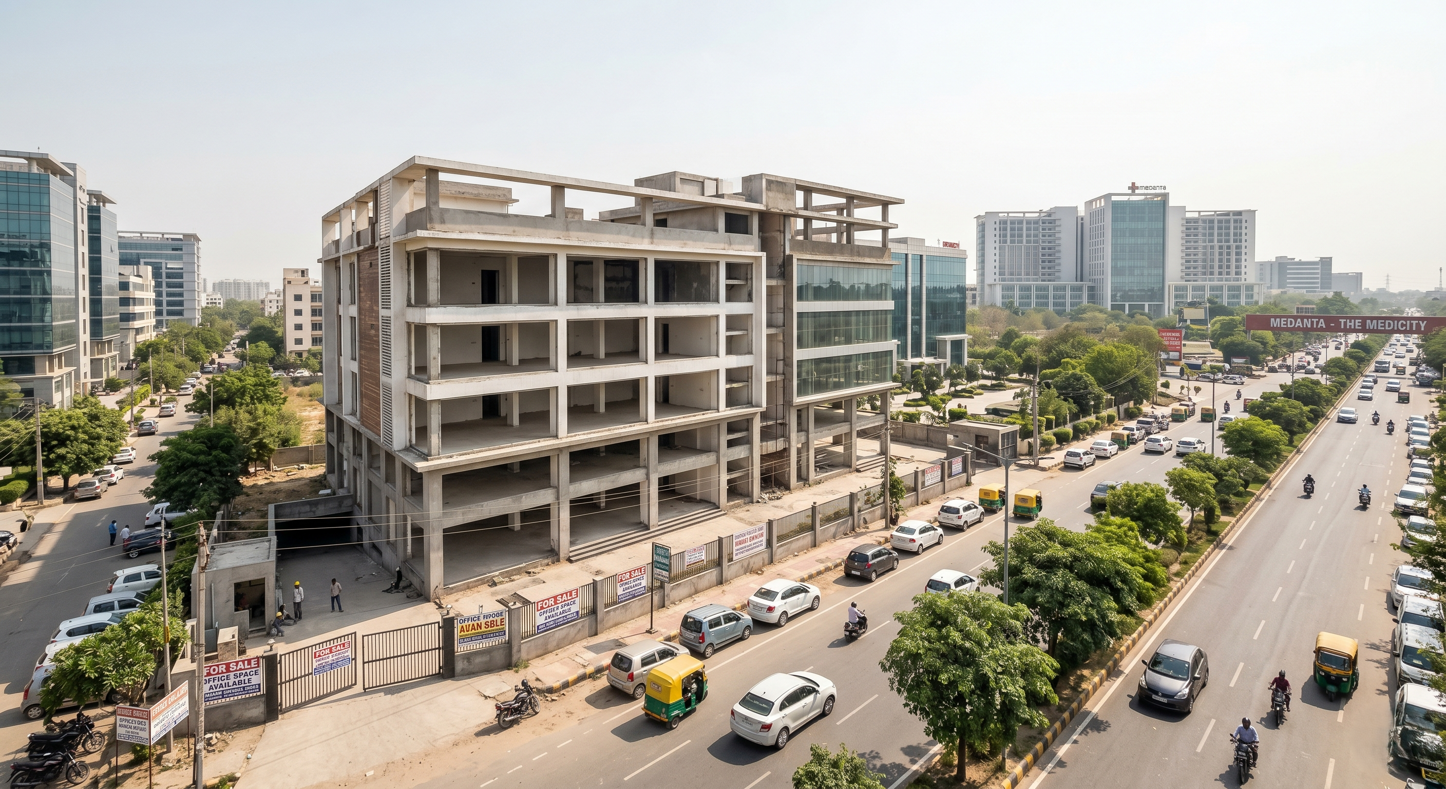 Premium Commercial Office Building For Sale in Sector 32 Gurugram – Vacant Asset Near Medanta Corridor