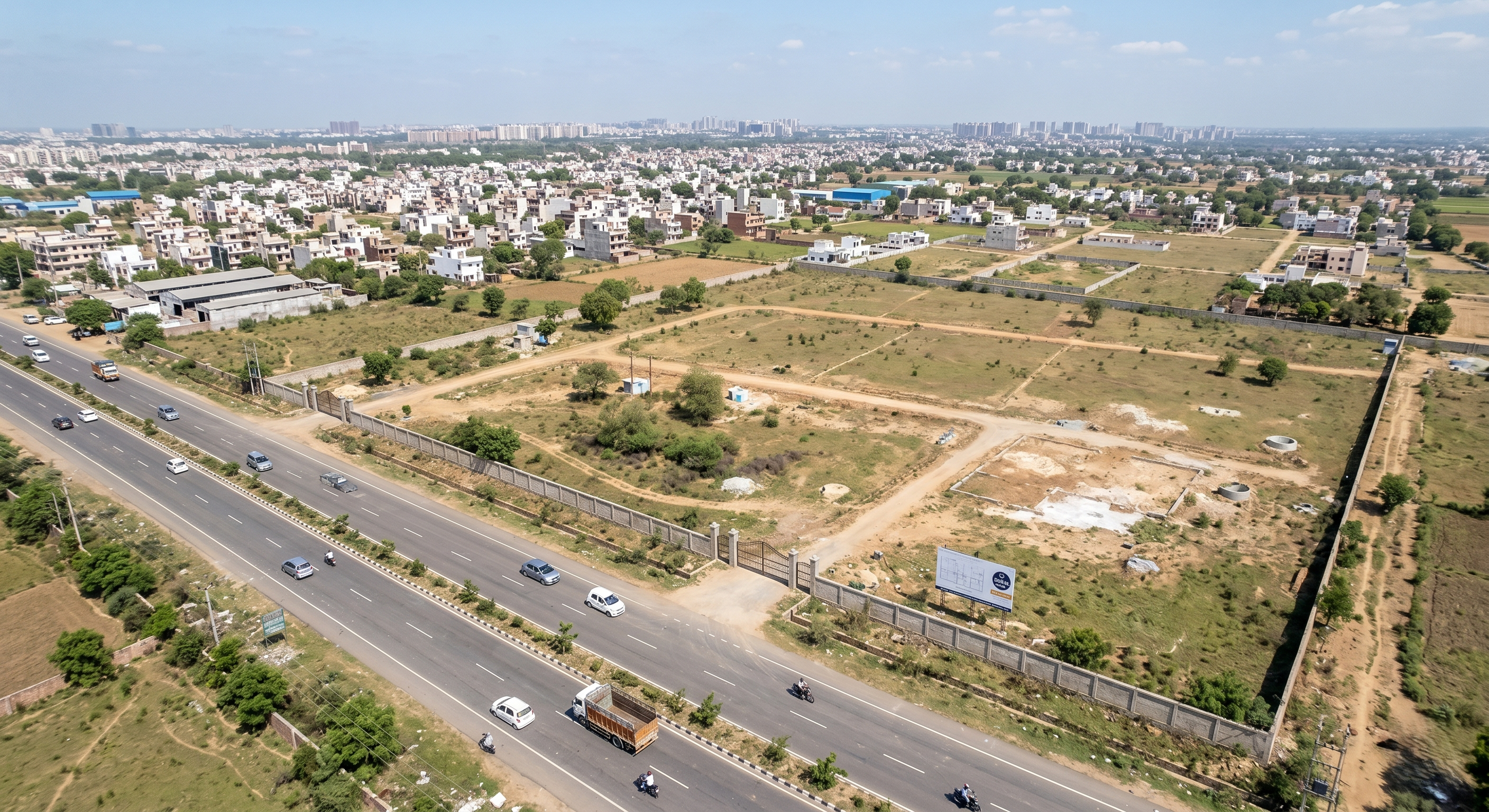 Prime Institutional / Commercial Land For Sale on NH-2 Faridabad – 10,000 Sq.Yards Near Delhi Border