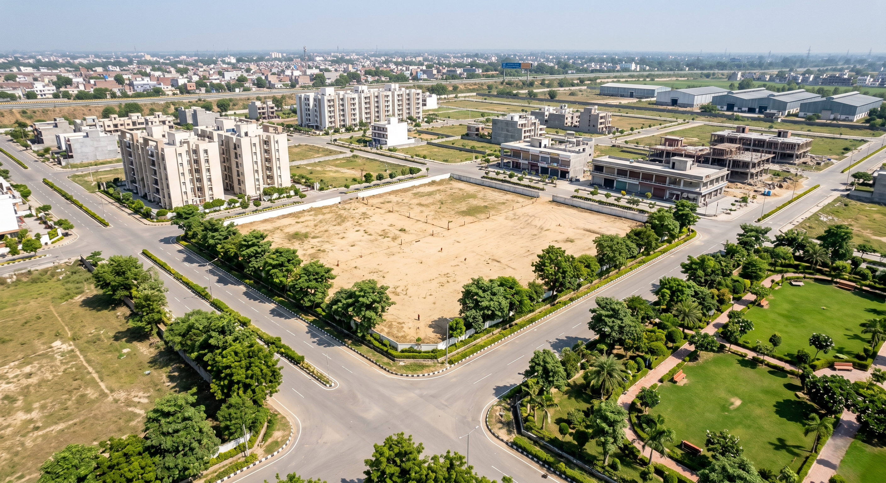 Institutional School Plot For Sale / Lease in UPSIDC Township Firozabad – 3,780 Sq.Mtr Educational Land