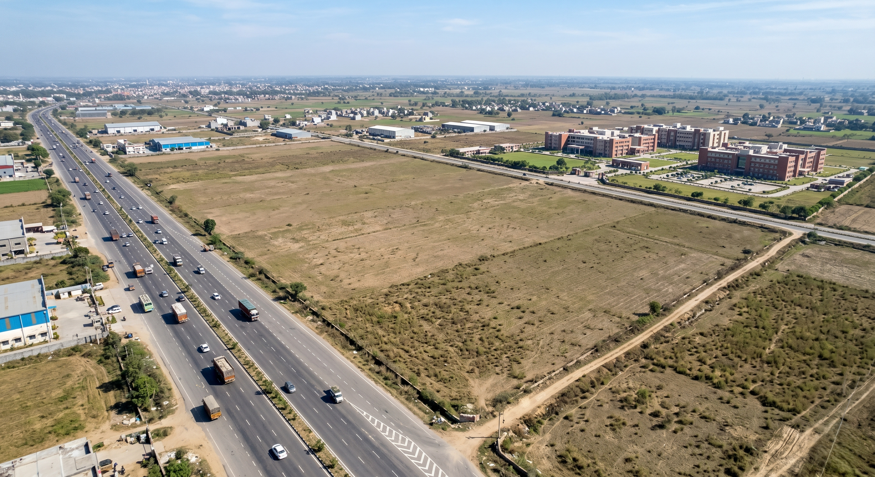 183 Acre Highway Front Institutional Land For Sale in Karnal – NH-44 Mega Development Opportunity