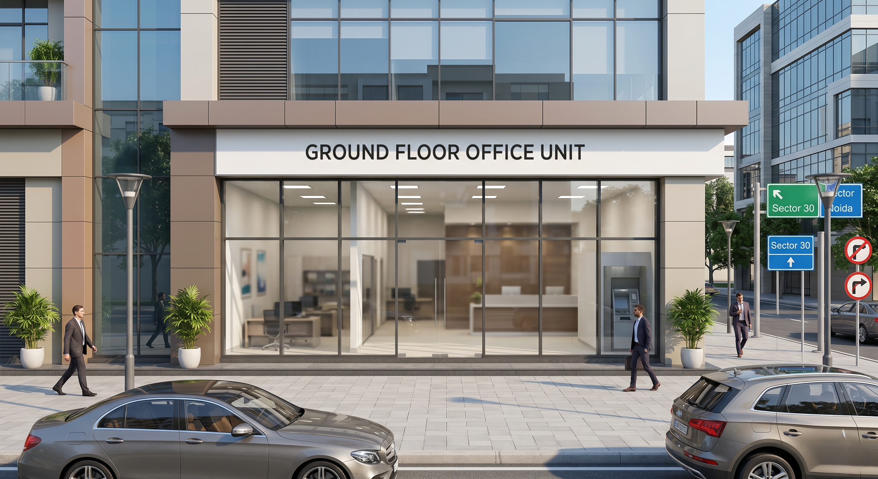 Pre-Leased Bank Property For Sale in Sector 30 Noida – Ground Floor Rental Income Investment Asset