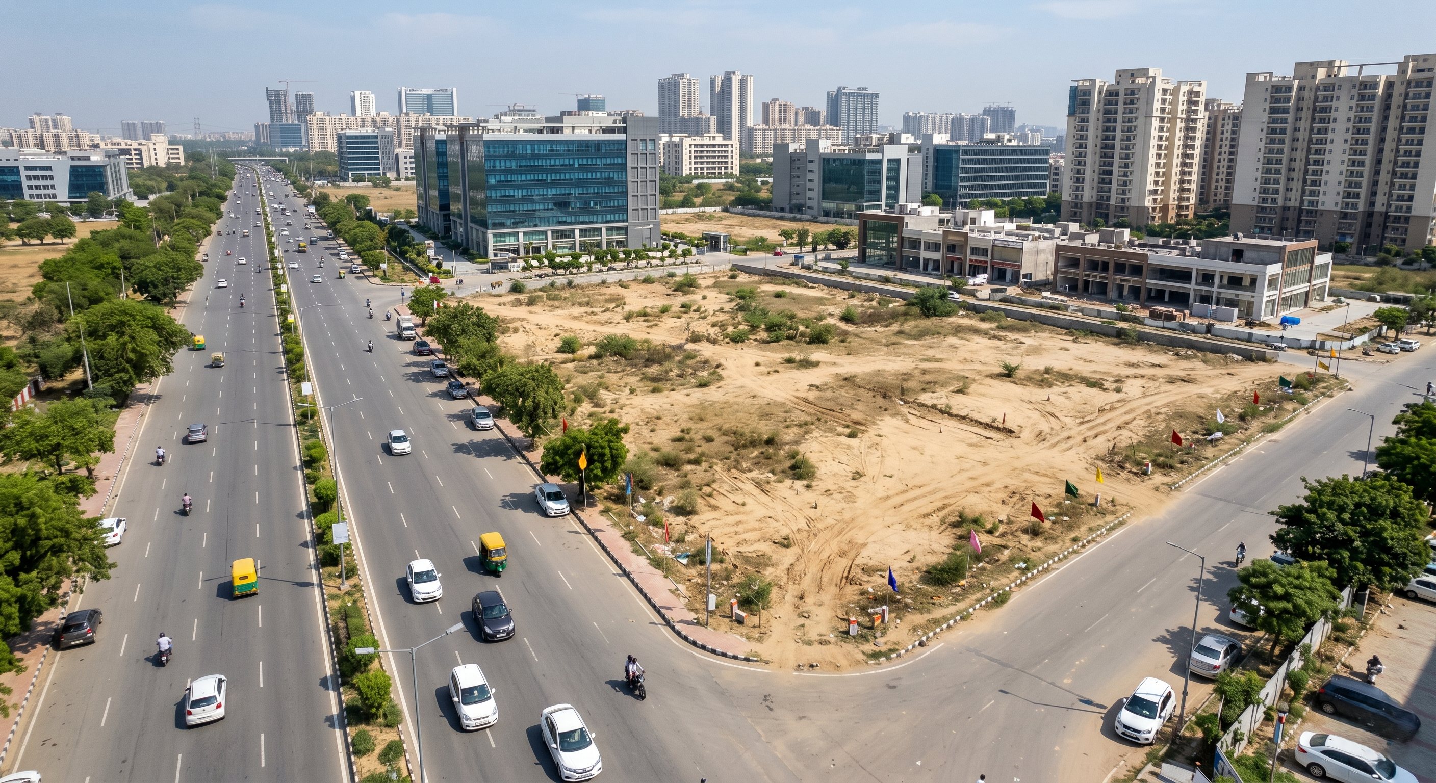 Premium Corner Commercial Plot For Sale on SPR Gurugram – 3,500 Sq.Yds High Visibility Development Opportunity