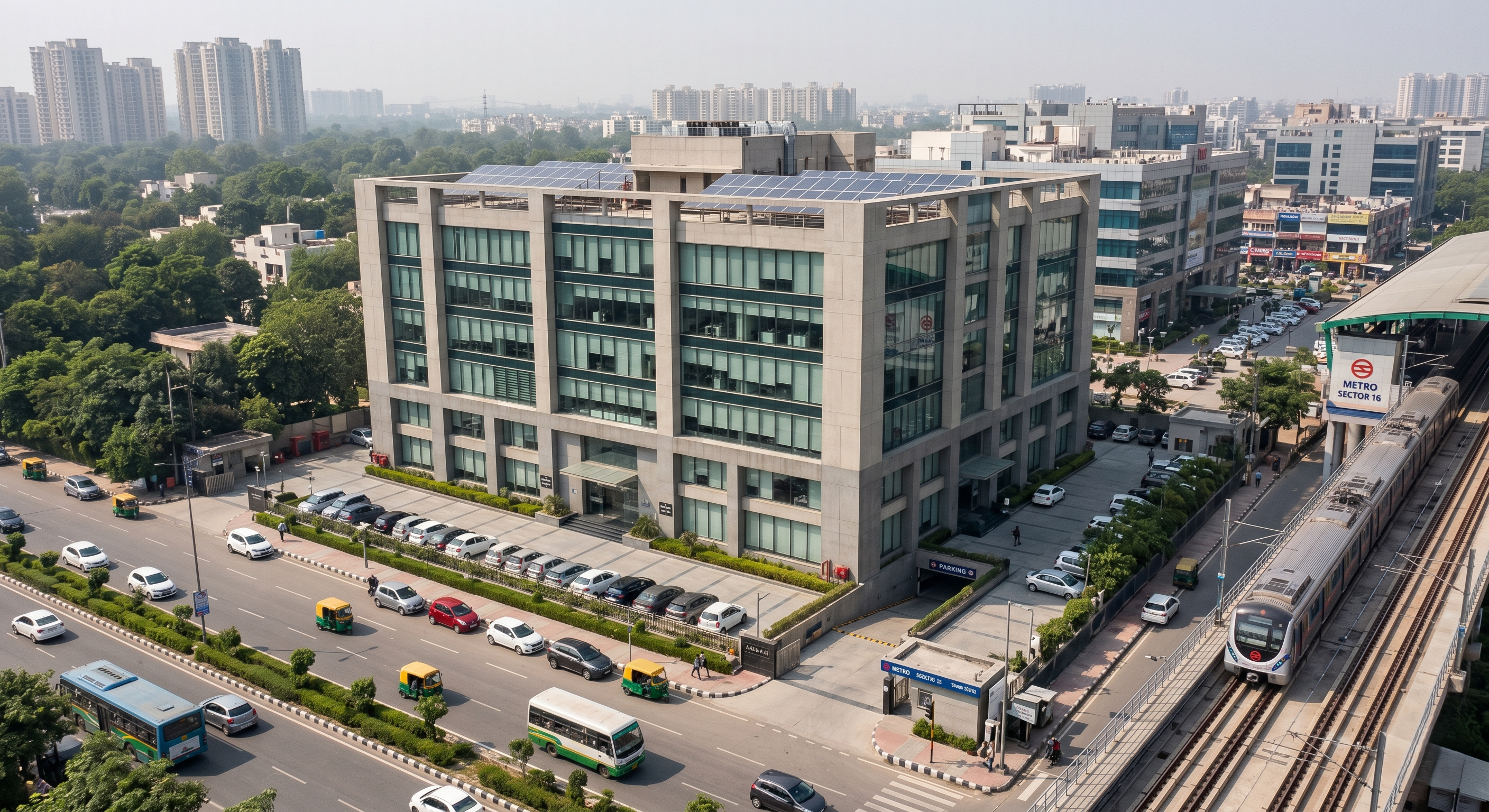 Institutional Grade Pre-Rented Office Building For Sale in Sector 16 Noida – Fully Leased Yield Asset