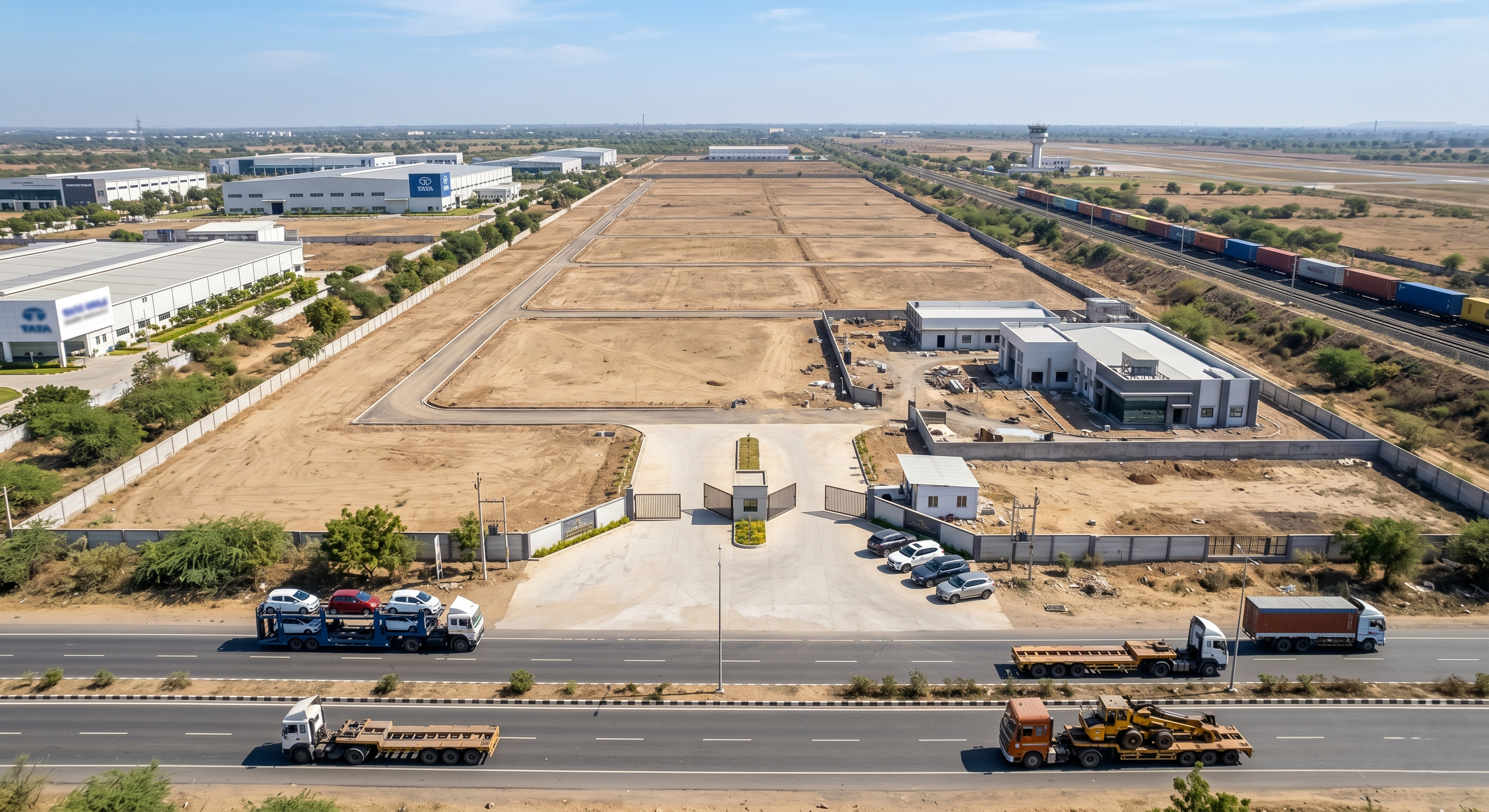 194 Beegha Highway Front Industrial Land For Sale in Sachana – Near Sanand Semiconductor & Automobile Hub