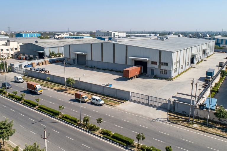 Industrial Plot with Existing Shed For Sale in Noida Phase-II – 4,000 Sq.Mtr Highway Access Asset