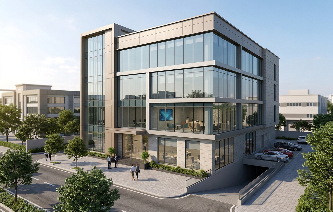 Pre-Leased IT Tenant Commercial Building For Sale in Udyog Vihar Phase 4 Gurgaon – High Yield Rental Asset, Approx. 1,000 Sq.Mtr