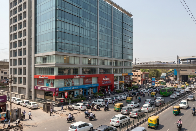 Pre-Leased Commercial Building For Sale in Rajouri Garden Delhi – High Yield Ring Road Asset, Approx. 2,000 Sq.Yards