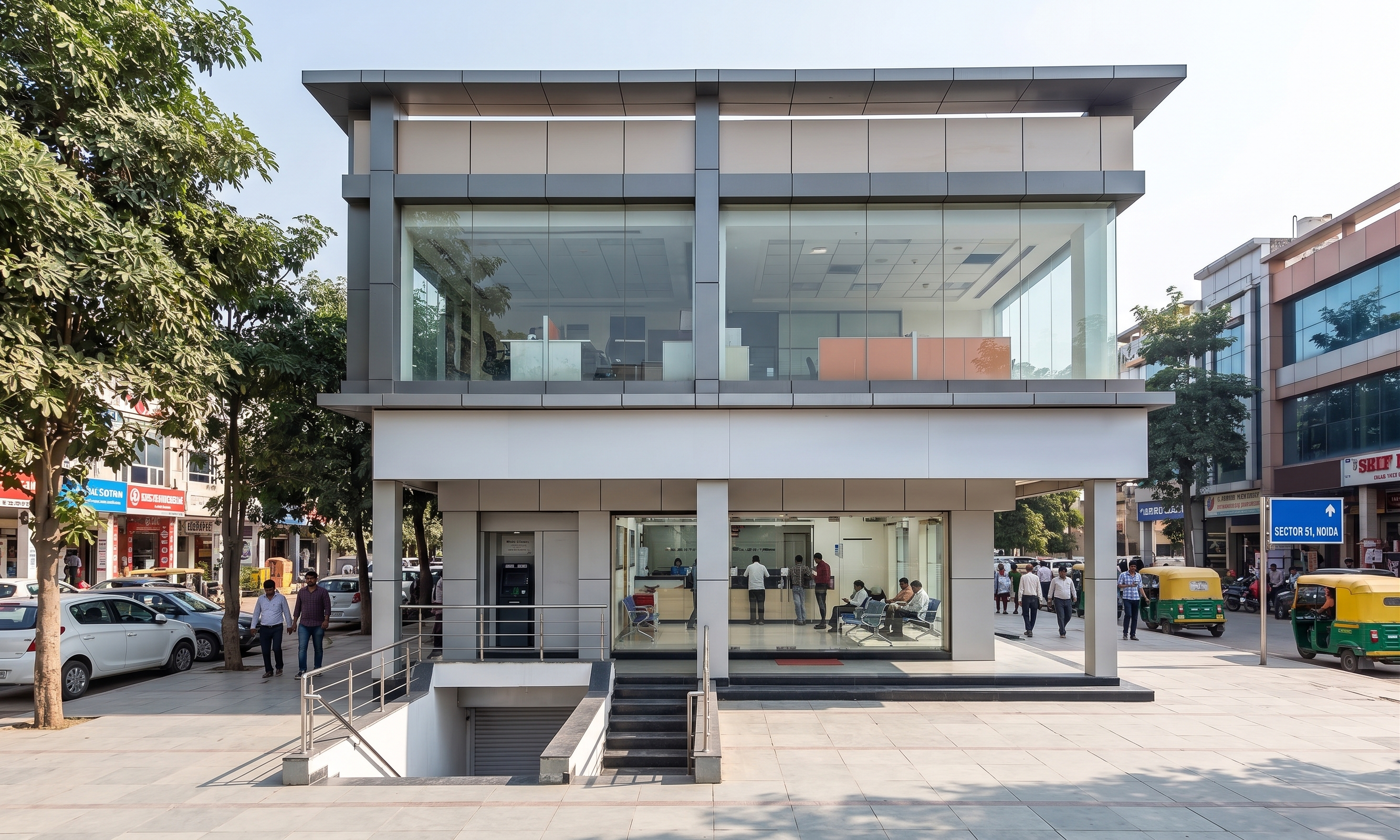 Bank Leased SCO Building For Sale in Sector 51 Noida – Premium Rental Income Commercial Asset