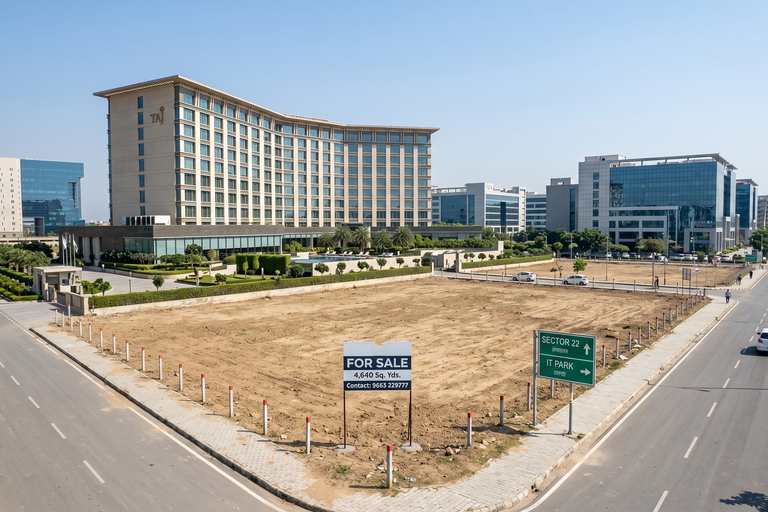 IT Park Development Plot For Sale in Sector 22 Panchkula – Near Taj Hotel