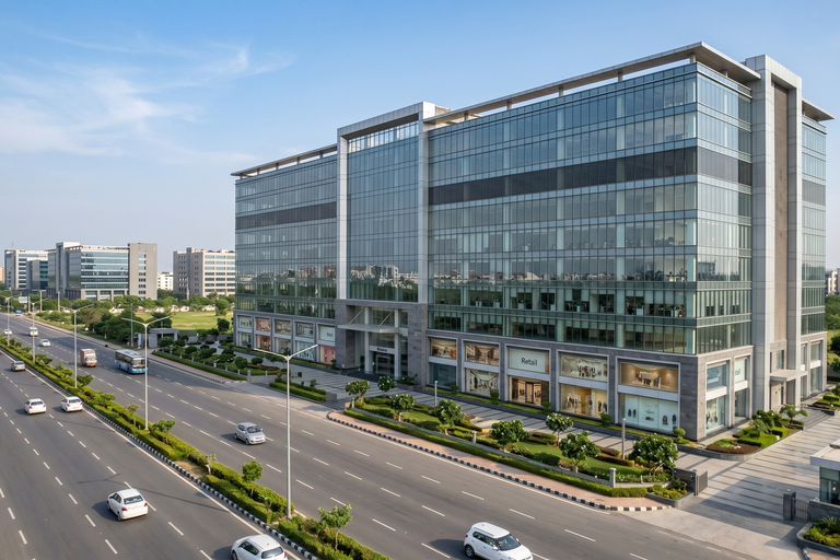 Grade-A Pre-Leased Commercial Building For Sale on Noida Expressway β Institutional Asset with Rental Upside