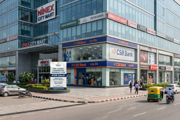 Pre-Leased Bank Property For Sale on Sohna Road Gurugram β CSB Bank Leased Ground Floor Asset (Approx. 1,495 Sq.Ft)