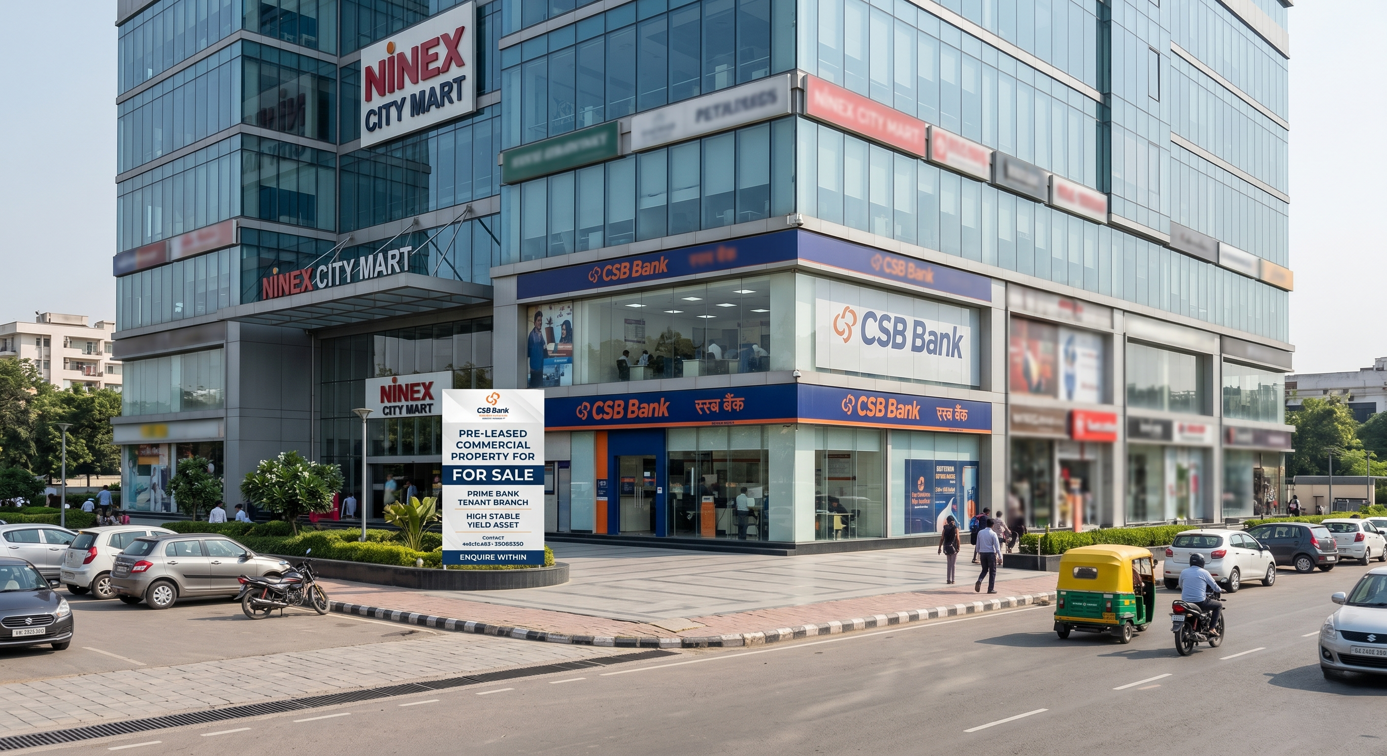 Pre-Leased Bank Property For Sale on Sohna Road Gurugram β CSB Bank Leased Ground Floor Asset (Approx. 1,495 Sq.Ft)