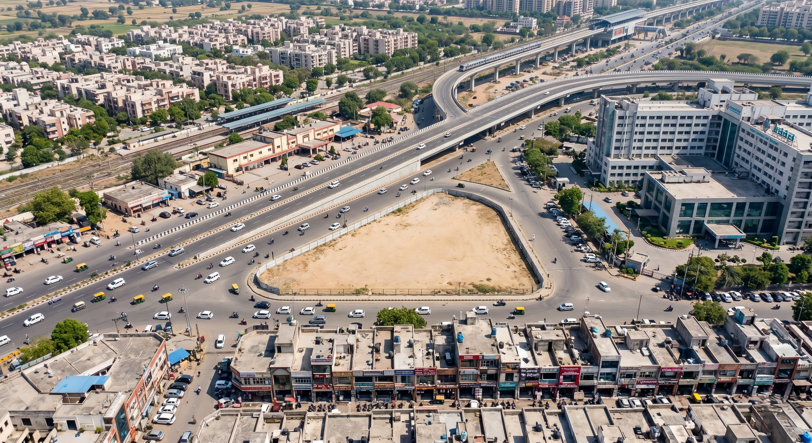 Premium Corner Commercial Land For Sale in Sector 20A Faridabad – High Visibility Development Opportunity Near Neelam Flyover