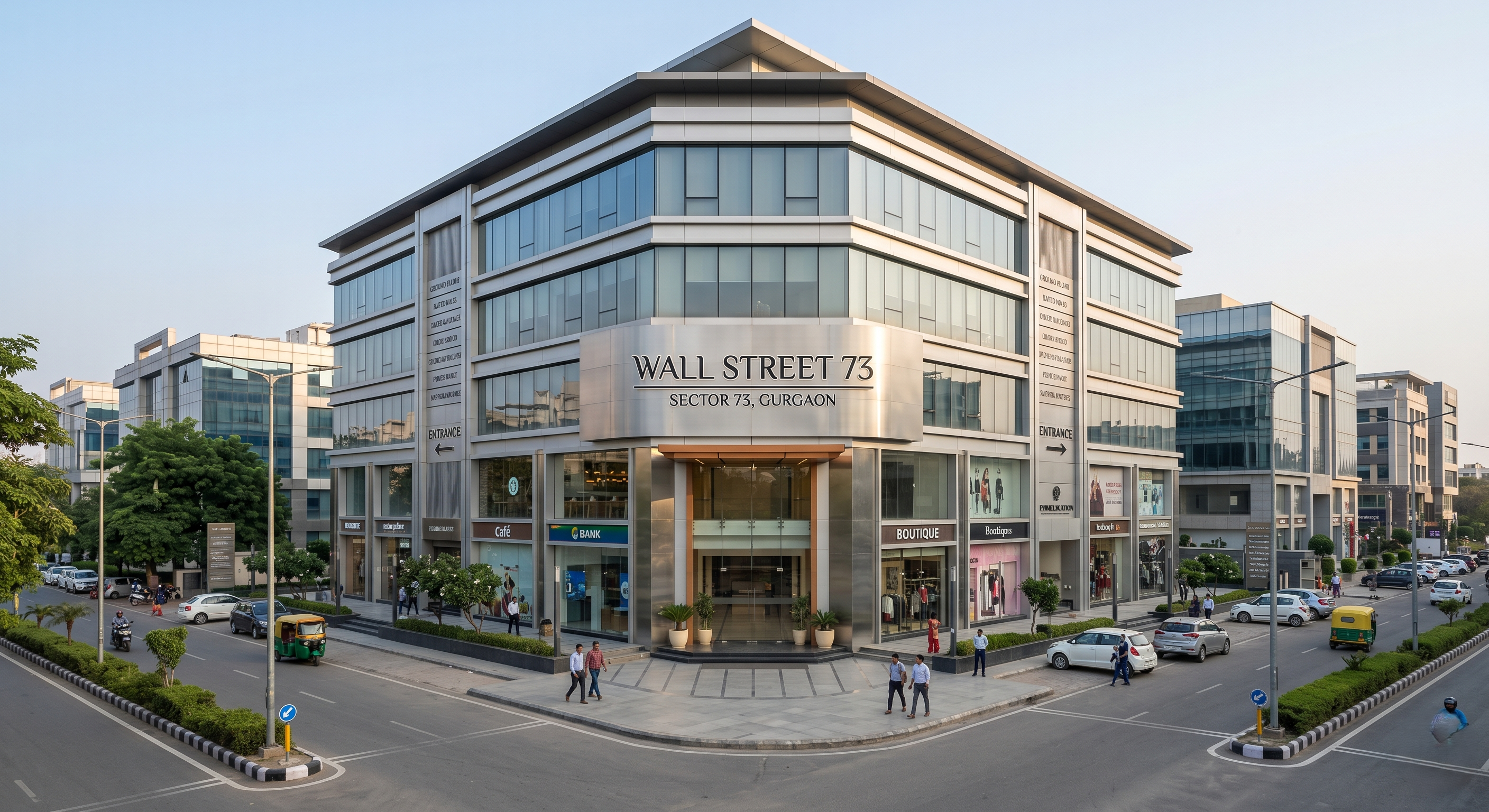 Premium Corner SCO For Sale at Wall Street 73 Sector 73 Gurugram β 3 Side Open Commercial Asset
