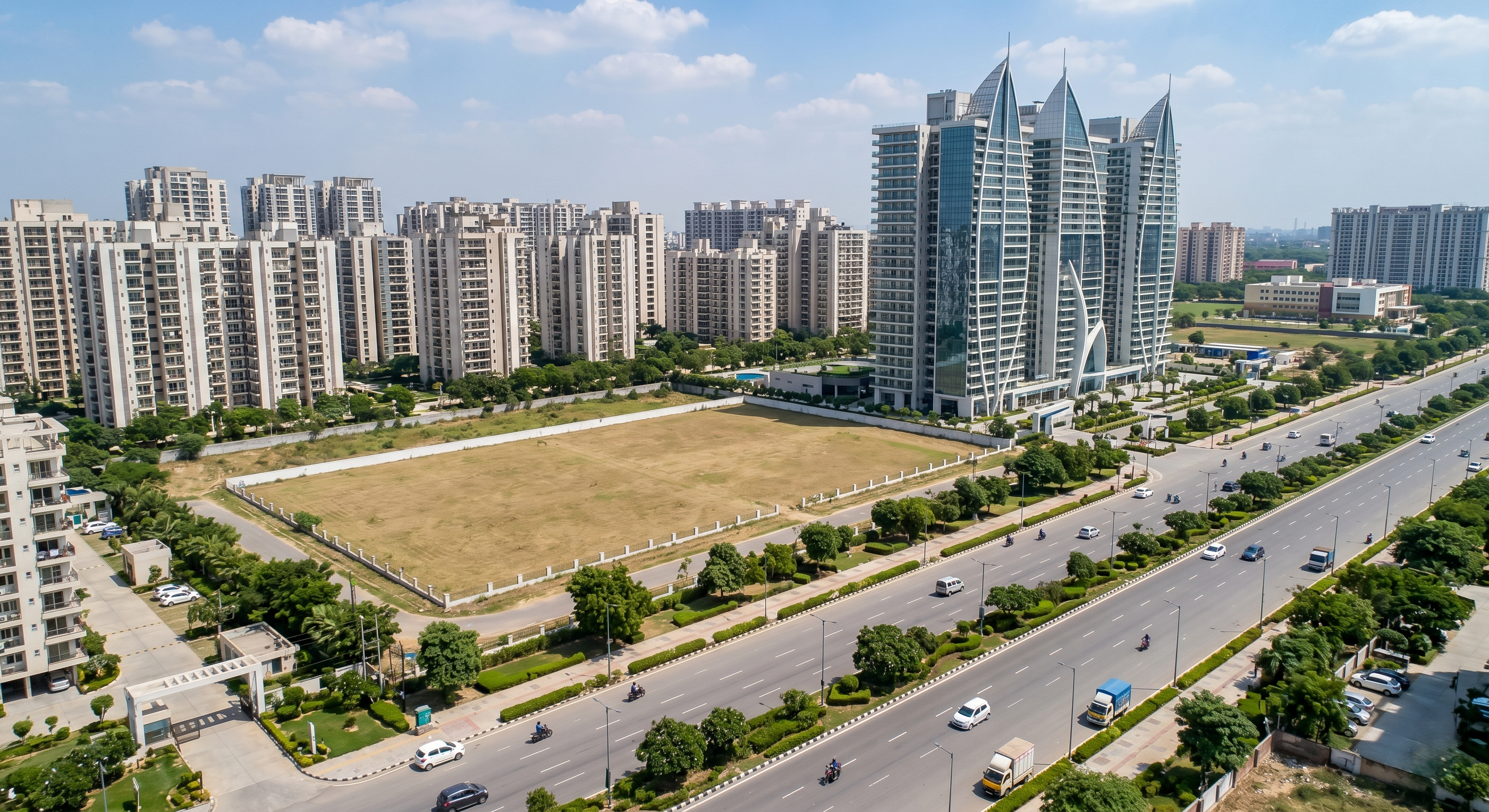Premium 3 Acre Institutional Land For Sale in Sector 68 Gurgaon – School & Hospital Development Opportunity